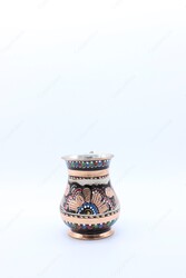 Copperdone Erzincan Handwork Handpainted Turkish Copper Mug Masrapa Cup - 5