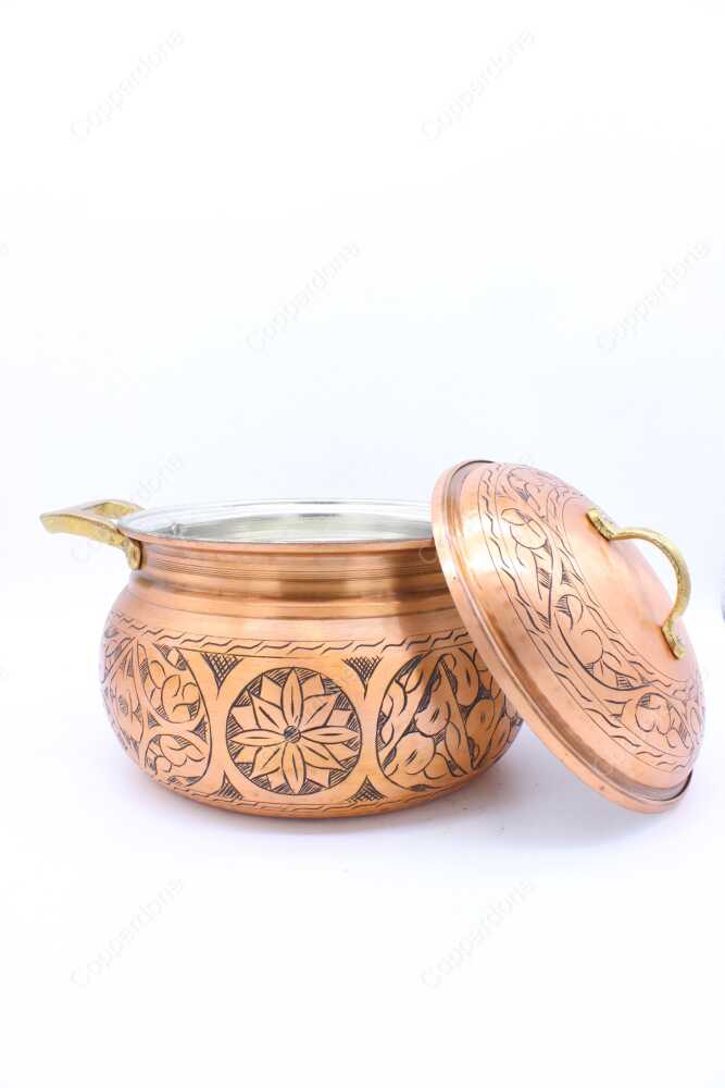 Vintage Copper Cookware with Brass Handles - Stamped O.D.I.