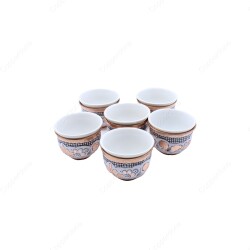 Copperdone Handmade Handcrafted Copper Turkish Arabic Coffee Mırra Fincan Serving Cup White Color - 2