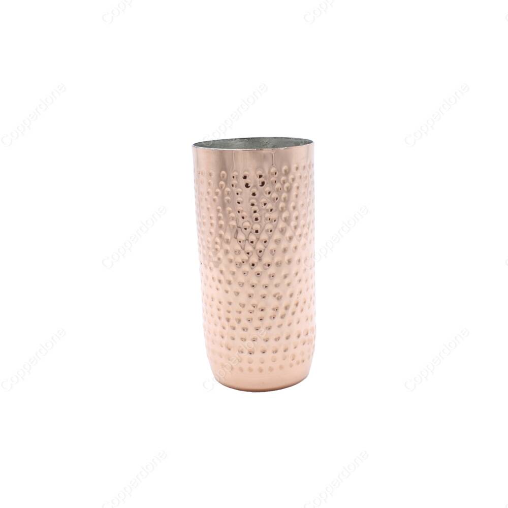 Copperdone Handmade Handhammered Copper Mug Masrapa Cup Shiny Copper Color Long Model For Cocktail and Drinkware Serving - 2