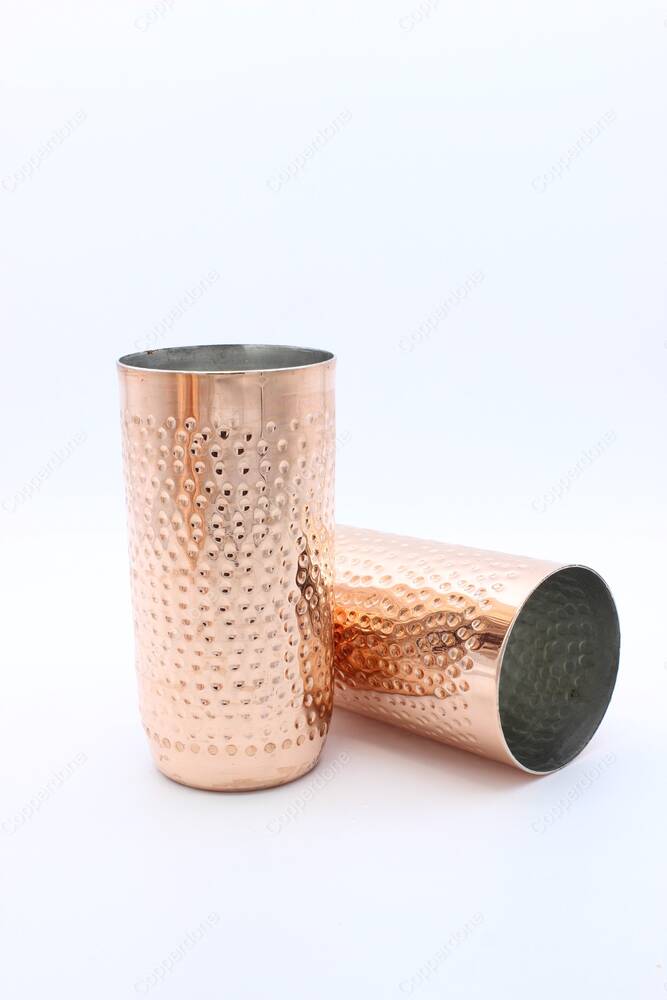 Copperdone Handmade Handhammered Copper Mug Masrapa Cup Shiny Copper Color Long Model For Cocktail and Drinkware Serving - 3