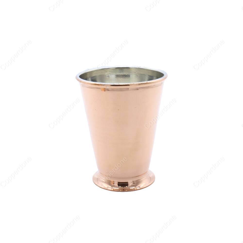 Copperdone Handmade Turkish Copper Mug Masrapa Glass For Drinkware Serving - 2