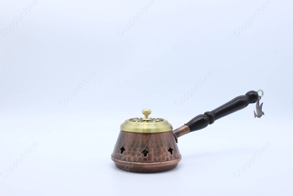 Copperdone Home Decor Handmade Hand Hammered Ottoman Style Incense Burner Holder Small - 3