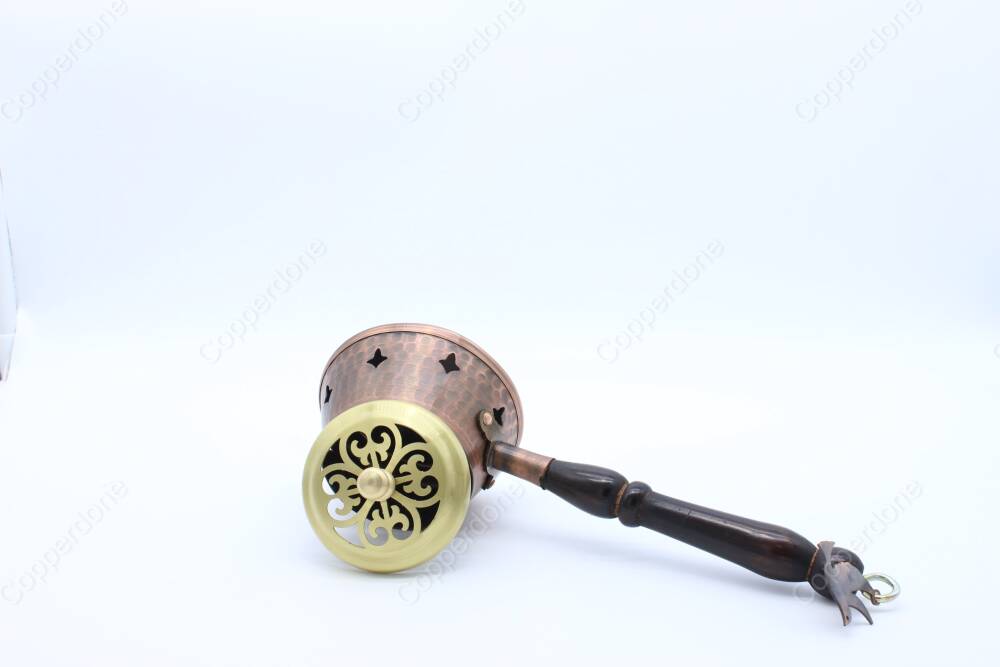 Copperdone Home Decor Handmade Hand Hammered Ottoman Style Incense Burner Holder Small - 4