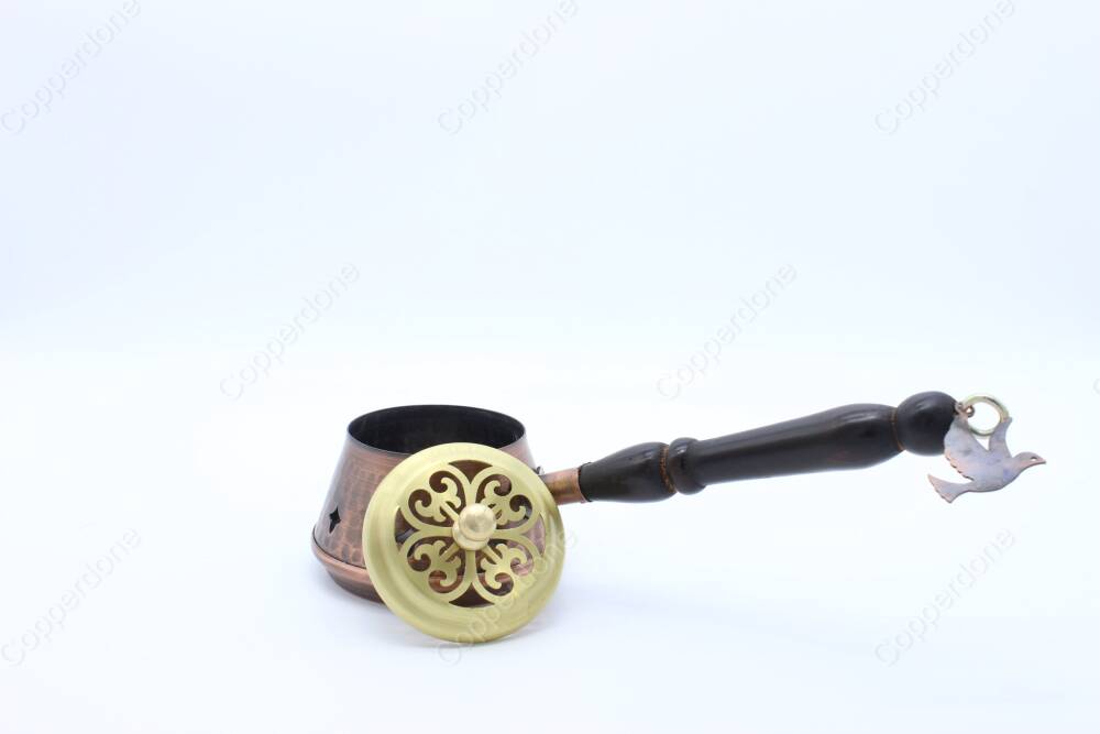 Copperdone Home Decor Handmade Hand Hammered Ottoman Style Incense Burner Holder Small - 5