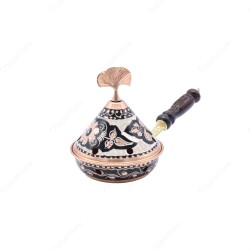 Copperdone Home Decor Handmade Hand Painted Conical Shape Incense Burner Holder Black - 1