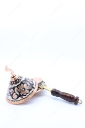 Copperdone Home Decor Handmade Hand Painted Conical Shape Incense Burner Holder Black - 5