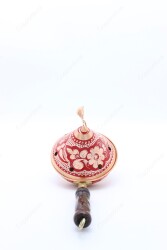 Copperdone Home Decor Handmade Hand Painted Conical Shape Incense Burner Holder Red - 4