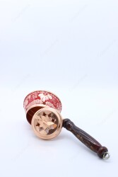 Copperdone Home Decor Handmade Hand Painted Incense Burner Holder Red - 3