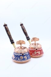 Copperdone Home Decor Handmade Hand Painted Incense Burner Holder Set of 3 - 3